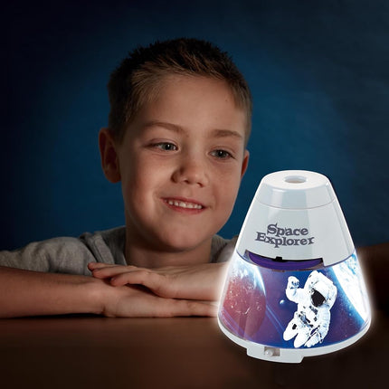 Brainstorm Toys Space Explorer Room Projector Night Light – 24 NASA Images, 1m Wide Projection, Nebula Nightlight for Kids
