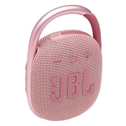JBL Clip 4 Mini Portable Bluetooth Speaker with Big Sound and Expressive Bass, Built-in Carabiner for Home, Outdoor, Travel (Pink)