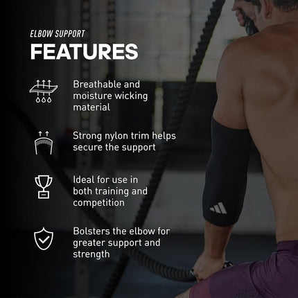 adidas Elbow Supportwear - Black, L