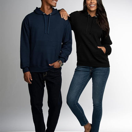 Fruit of the Loom Men's Eversoft Fleece Hoodies, Full Zip, Moisture Wicking & Breathable, Sizes S-4x Hooded Sweatshirt, Red Pullover, XL