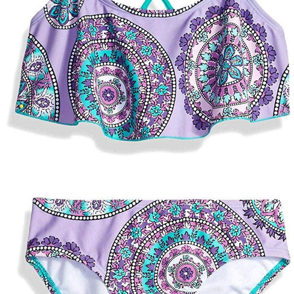 Kanu Surf Girls' Alania Flounce Bikini Beach Sport