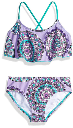 Kanu Surf Girls' Alania Flounce Bikini Beach Sport