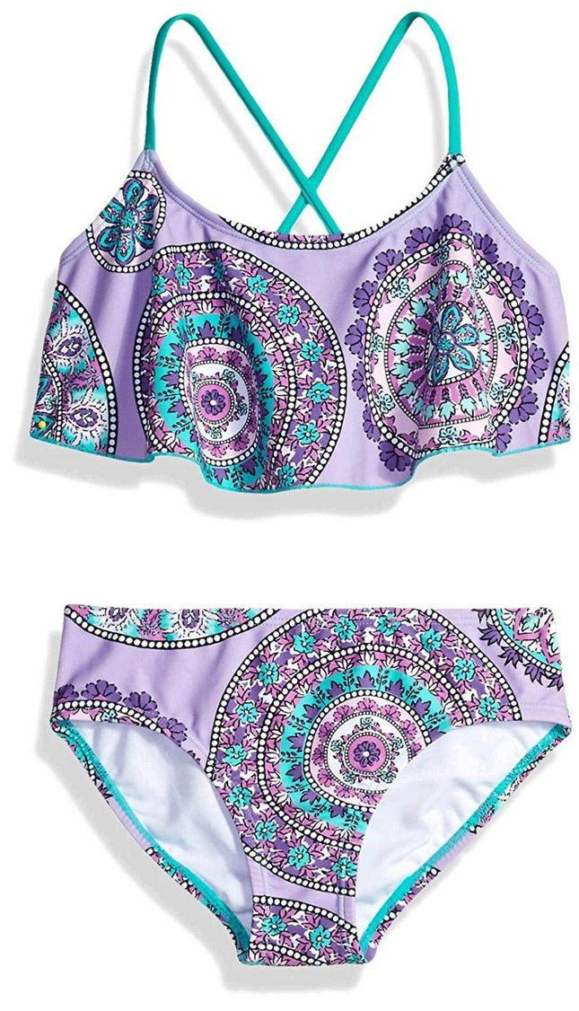 Kanu Surf Girls' Alania Flounce Bikini Beach Sport