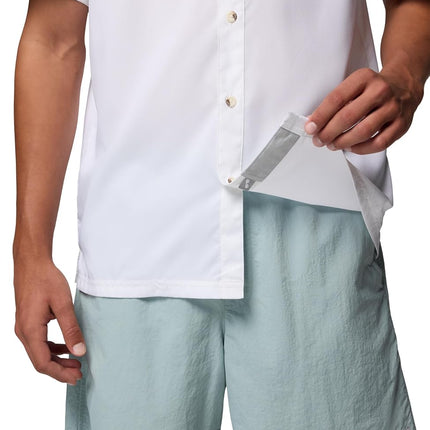 Columbia Men's Standard Slack Tide Camp Shirt, White, 3X Tall