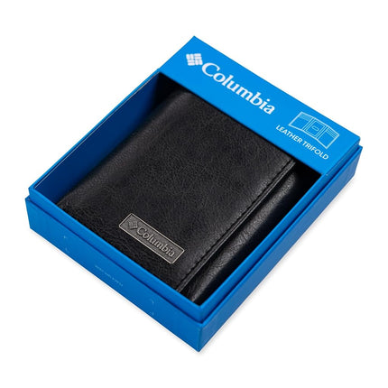 Columbia Men's RFID Trifold Wallet, Black Zipper, No Size, Trifold Rfid Security Men's Wallet