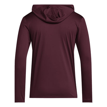 adidas Men's NCAA Designed for Training Lightweight Hoodie Sweatshirt, Team Maroon/Team Collegiate Gold/Arizona State University, XS