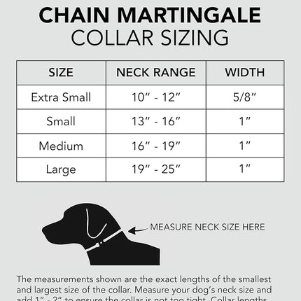 Max and Neo Stainless Steel Chain Martingale Collar - We Donate a Collar to a Dog Rescue for Every Collar Sold (X-Small, Purple)
