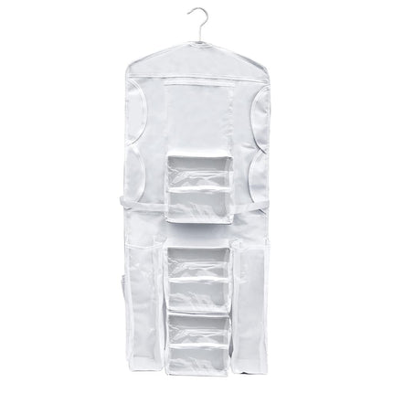 Elf Stor Double Sided | Hanging Gift Wrap and Bag Organizer | Space Saving |, White