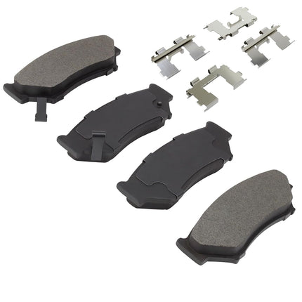 QUALITY-BUILT Premium Semi-Metallic Front Brake Pads (1001-0556M) Compatible with Chevrolet Tracker 2007-1998, Geo Tracker 1997-1996, Suzuki Sidekick 1995-1991, Vitara 2004-1999
