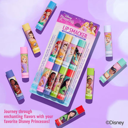 Lip Smacker Disney Princess Party Pack Lip Balm, Multicolour, 8 Count, 45033