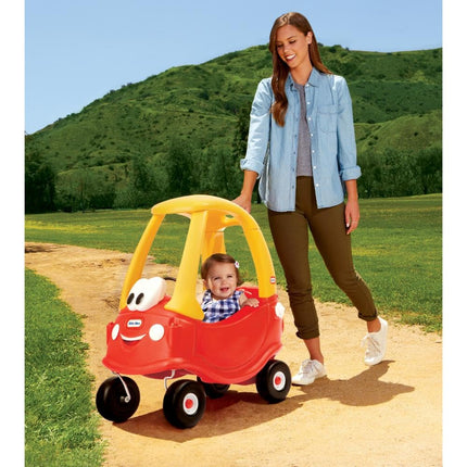 Little Tikes Cozy Coupe Car, Kids RideOn Foot to Floor Slider, Mini Vehicle Push Car with Real Working Horn, Clicking Ignition Switch & Petrol Cap, For Ages 18 Months plus