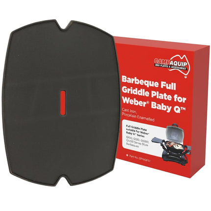 CAMPAQUIP Cast Iron Griddle | Fits Weber Baby Q Se