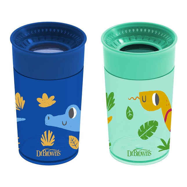 Dr. Brown's Milestones Cheers360 Cup, Blue & Green