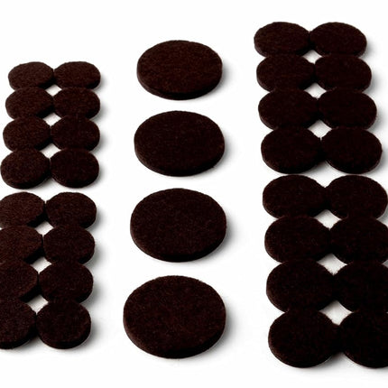 Scotch SP846 SP846-NA Felt Pads, Brown, Assorted Sizes
