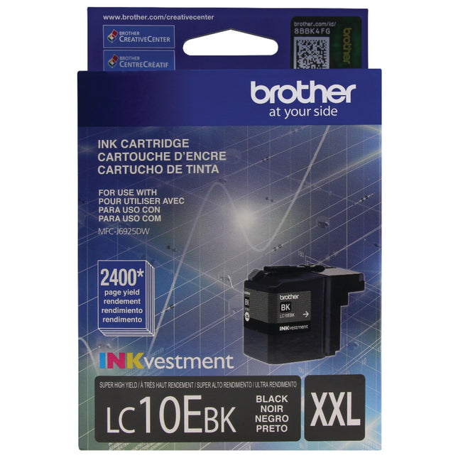 Brother Printer LC10EBK Super High Yield Black Ink