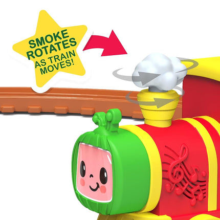 Tren Musical CoComelon All Aboard con Piezas Adicionales, 24 Piezas, Reproduce "The Train Song", Juguetes para Niños de 18 Meses en Adelante por Just Play