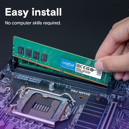 Crucial DDR4 RAM 16GB 3200MHz CL22, Desktop Computer Memory (or 2933MHz, 2666MHz) - CT16G4DFRA32A