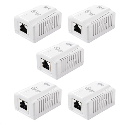 Cable Matters 5-Pack Cat 6a Shielded RJ45 Ethernet Network Adapter