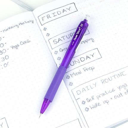 Pentel Wow Mechanical Pencil, 0.5mm, Violet Barrel, Box of 12 (AL405V)
