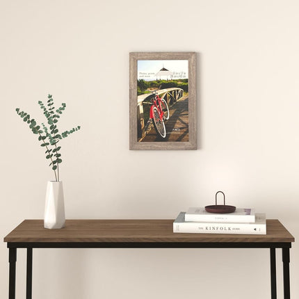 MCS Museum Poster Frame 11x17 Barnwood, Vertical & Horizontal Wall Hanging Large Picture Frame for Photos, Posters & Art Prints (1-Pack)