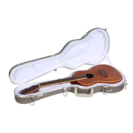 Crossrock Ukulele Hard Case, fits Baritone Ukulele, Super Lightweight ABS Molded, in Champagne (CRA860BUCH)