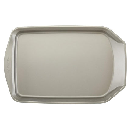 Rachael Ray Bakeware Juego de 2 piezas de bandejas antiadherentes Crisp and Slide, Gris