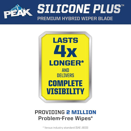 PEAK Silicone Plus Windshield Wiper Blade, 17-Inch (Pack of 1)