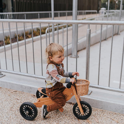 Kinderfeets Tiny Tot 2-in-1 Trike Balance Bike Bamboo