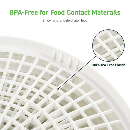 COSORI Food Dehydrator Accessories, for 5 Tray CFD-N051-W Only, BPA-Free, CFD-TR051-WUS, Plastic, 2 Pack