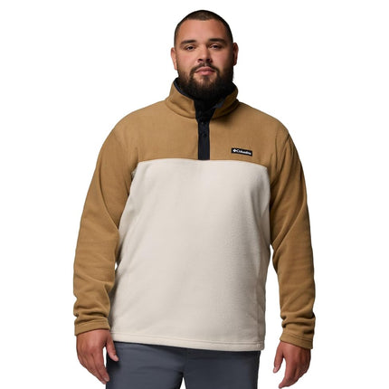 Columbia Men's Steens Mountain Half Snap 2, Fleece Pull Over, Dark Stone/Delta/Black, Large
