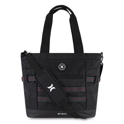 Hurley Unisex's Utility Tote Bag, Black/Red