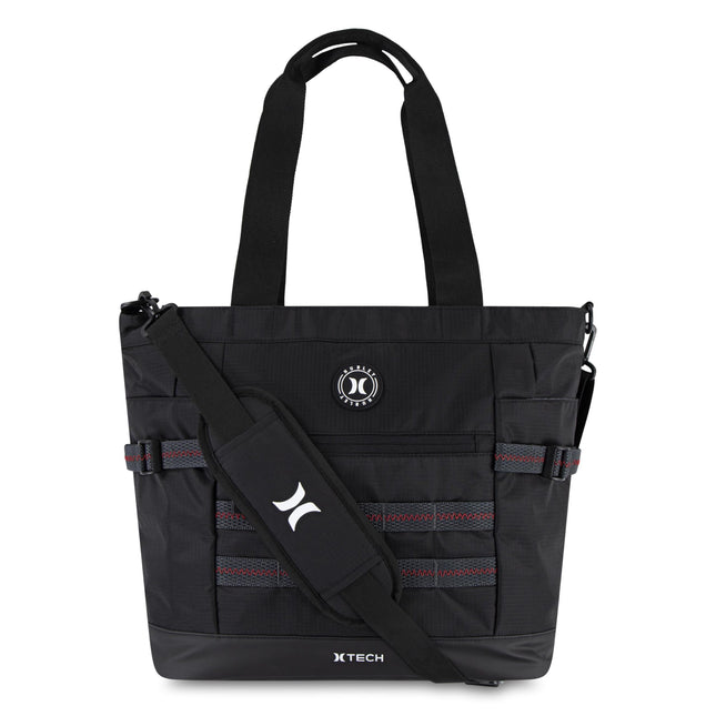 Hurley Unisex's Utility Tote Bag, Black/Red