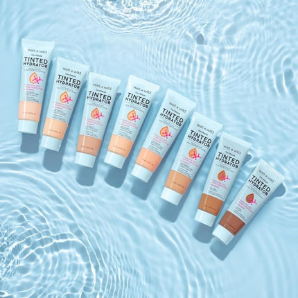 Wet n Wild, Bare Focus Tinted Hydrator, Tinted Face Cream Enriched with Hyaluronic Acid and Vegan Squalane for Radiant Skin, Light to Medium Coverage, Semi Matte Finish, Tanned Skin