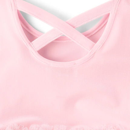 The Children's Place Baby Girls' and Toddler Long Sleeve Tutu Dress, Rose Mist, 5T