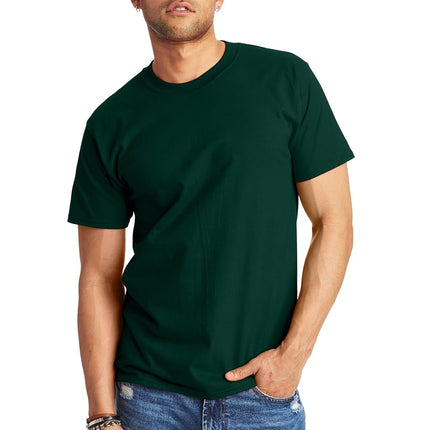 Hanes Men's Short-Sleeve Beefy T-Shirt,Deep Forest,Small