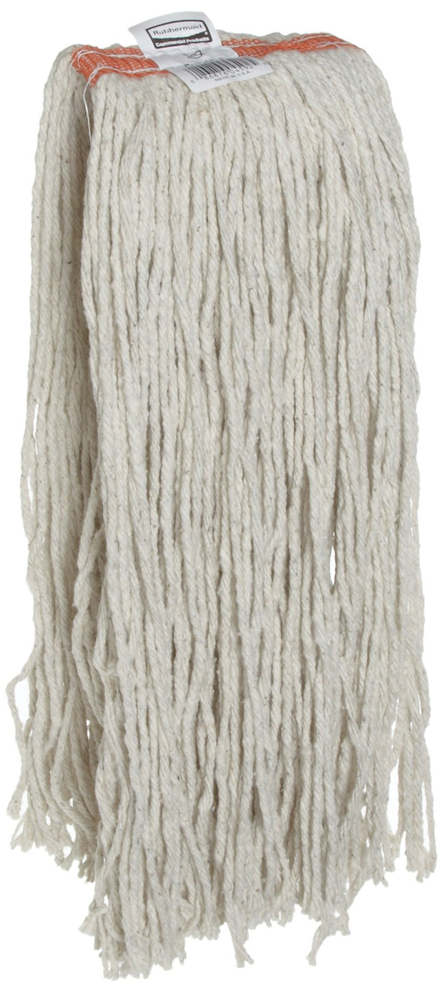 Rubbermaid Commercial Cut End Cotton Mop, White, F