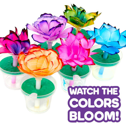 Crayola Kit de ciencia de flores de papel, flores que cambian de color, regalo para niños de 7, 8, 9, 10 años