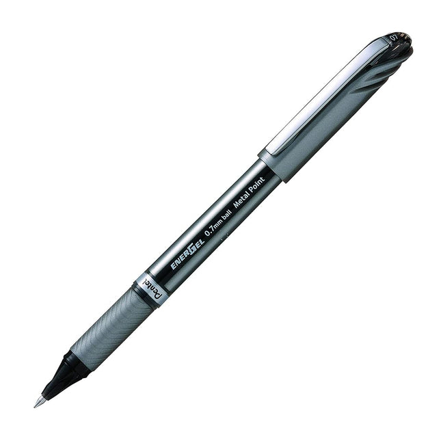 Pentel Energel BL27-A Roller Ball Pen (Medium) - Black (Pack of 12 pens)