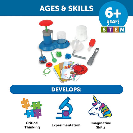 Learning Resources STEM Explorers Superhero Science, Science Kit for 6 Year Old Girls and Boys, Includes 10 Experiments
