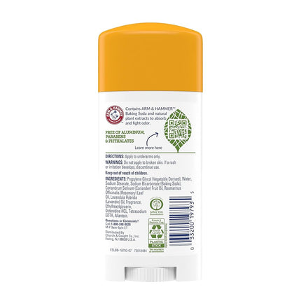 ARM & HAMMER Essentials Natural Deodorant Fresh 2.50 oz (Pack of 5)