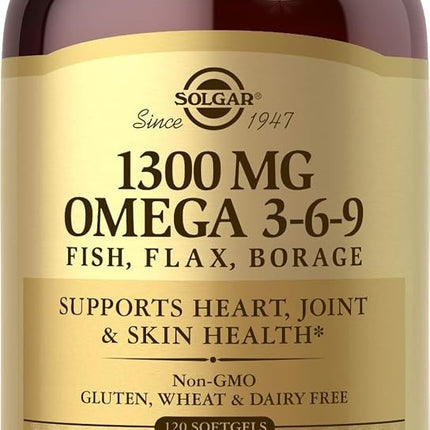 Solgar – EFA Omega 3-6-9 1300 mg, 120 Softgels