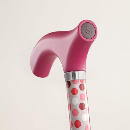 Switch Sticks Walking Cane for Men or Women, Foldable and Adjustable from 32-37 Inches, FSA and HSA Eligible, Hot Pink