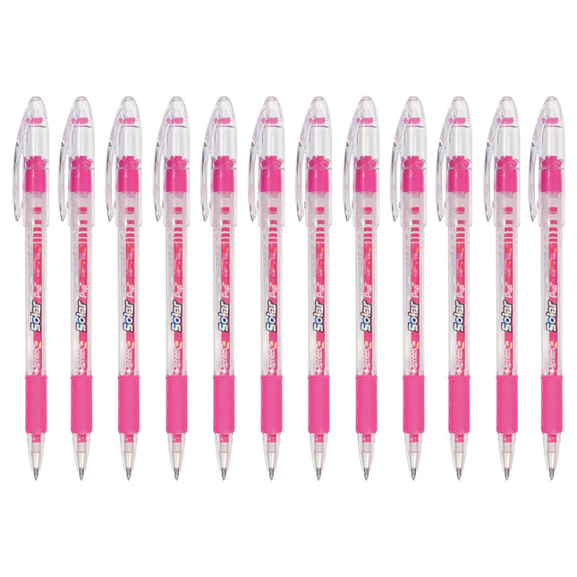 Pentel Solar Pop Neon Gel Pen, (0.6mm) Medium Line