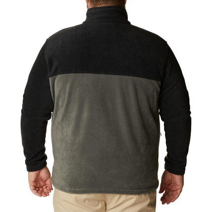Columbia Men's Steens Mountain Full Zip 2.0 Full Zip Fleece Jacket, Black x Grill, Size S