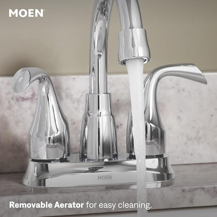MOEN Idora 4 in. Centerset 2-Handle Bathroom Faucet in Chrome