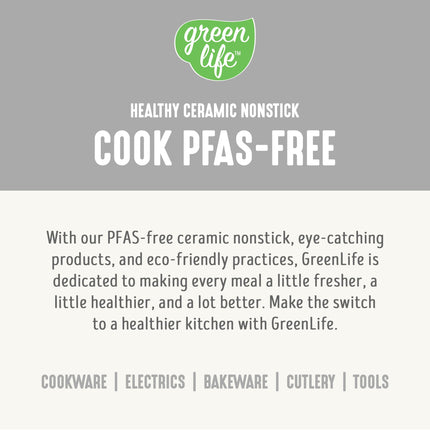 GreenLife Electric Rice Cooker, 3-Cups Uncooked/6-Cups Cooked, Removable PFAS-Free Nonstick Pot, One-Switch Design, Auto Keep Warm, Small Space Saving, Rice Paddle, Soup, Grains, Oatmeal, 1.5 QT