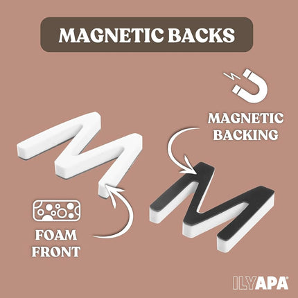 Ilyapa 334 Piece Alphabet Magnets Magnetic Letters and Numbers for Whiteboard, Chalkboard Signs & Fridge, ABC Magnets, Soft & Durable EVA Foam Magnetic Alphabet Letters Works on All Metal Surfaces