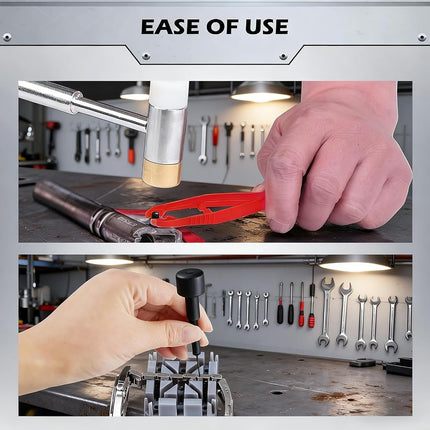 Premium Pin Punch Hammer Set: 25-Piece Punch Set and Hammer with Bench Block, Steel Roll Pin Punch Set, Pin Punches with Replaceable Face Hammer, Mechanical Repair Tool for Maintenance
