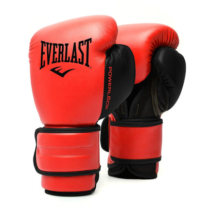 Everlast Unisex Powerlock Training Gloves Red 14oz