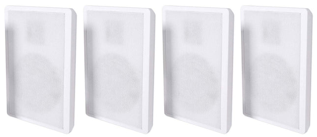 4 Rockville RockSlim White Home Theater 5.25" 240w